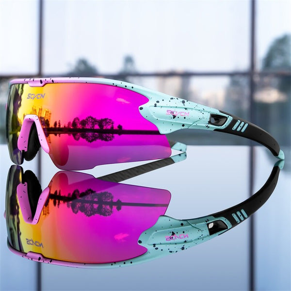 2023 New Cycling Glasses HD High Contrast UV400 Polarized Cycling Glasses Men Women Sports Running Ski Mountain Sunglasses.