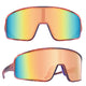 peach colored Sports shades. Retro orange lens sunglasses. Wide lens sunglasses