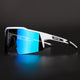 shield sport sunglasses with a blue lens. sunglasses under $100. Sport sunglasses with a blue lens 